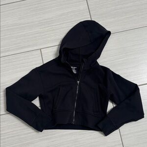 NWOT tek gear girls Black Kids Hooded Zip-Up Sweatshirt
